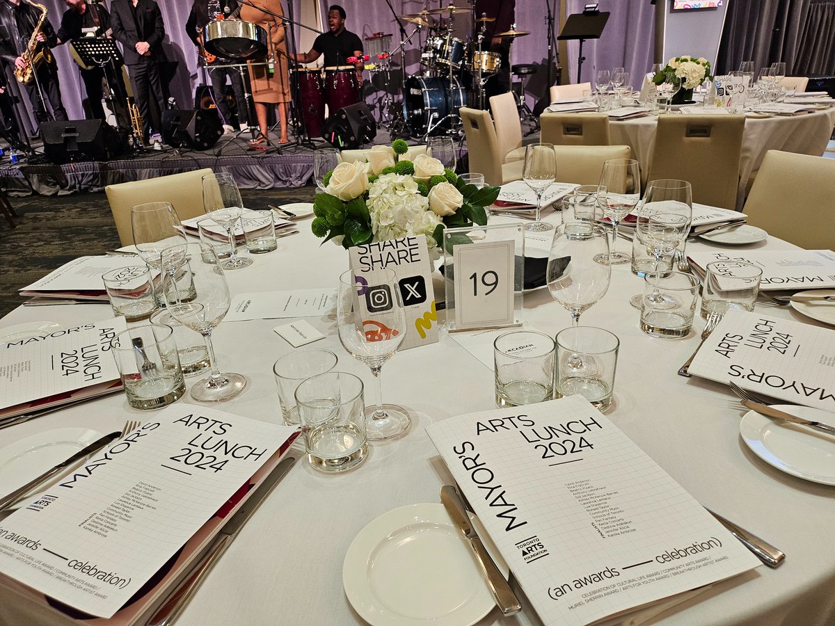 We're thrilled to be at Arcadian Court today for our annual Mayor’s Arts Lunch! Join us as we celebrate the exceptional finalists of our #TOArtsAwards and announce the recipients of our five awards. 

Head over to our Insta page to catch live highlights: bit.ly/47DzUc1