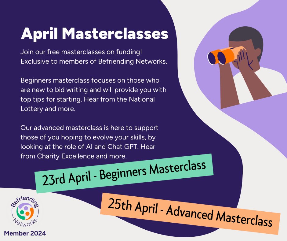 💰Just one week to go until our first Funding Masterclass! With a Beginners and an Advanced session, this is an opportunity to build on your existing knowledge of fundraising and bid writing. Find out more: bit.ly/3Q8HcOX @TNLComFund @RobertsonTrust @ian_mcl