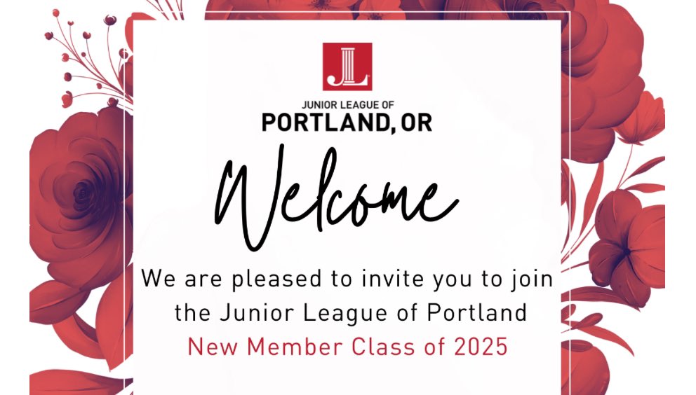 Very excited to join @JuniorLeaguePDX / @JuniorLeague for 2024-2025!