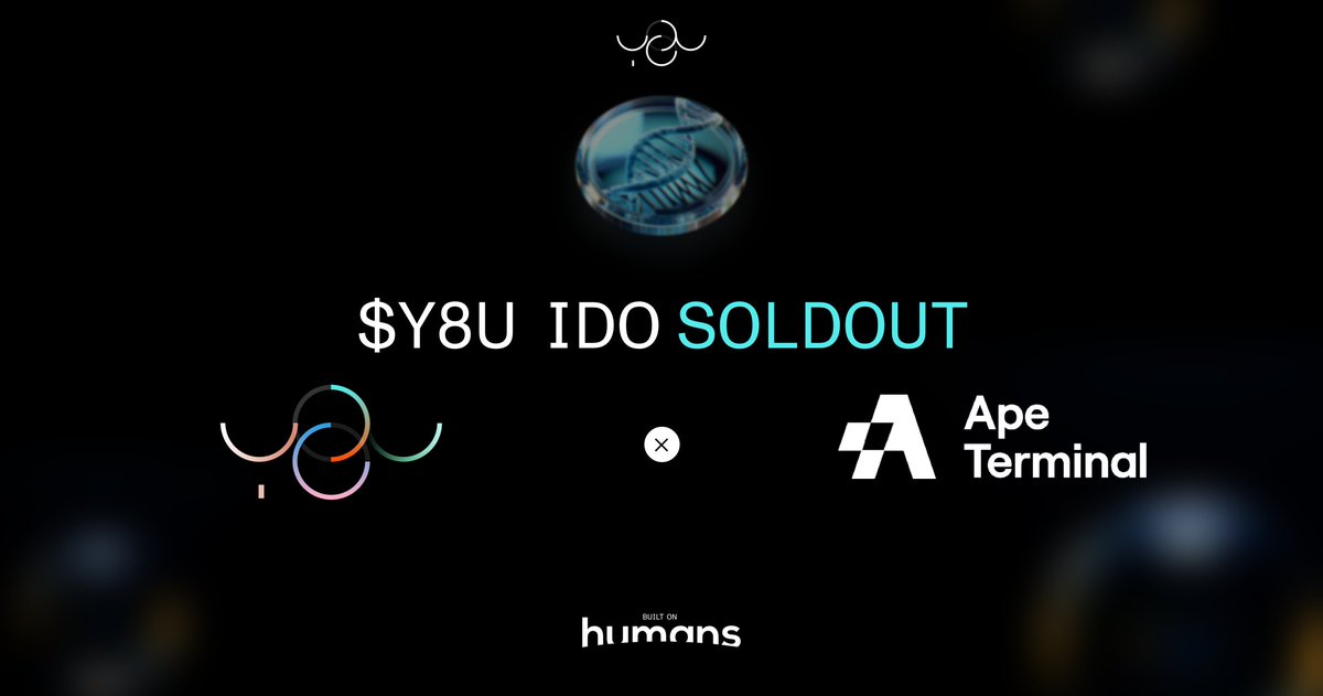 Our IDO on @apeterminal was SOLD OUT in a matter of minutes. The AI Era starts now 🔥 ✅ Raised amount: $100,000 ✅ Total assets connected: $307M ✅ Participants: 72000 ✅ Total winners: 400 Congratulations to all participants. Stay tuned for updates regarding the token…