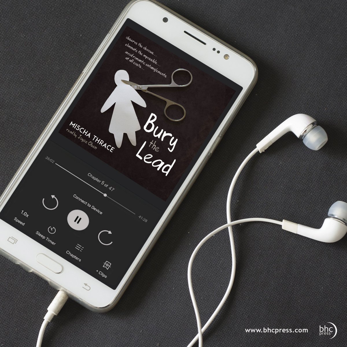 A teenage journalist and her best friend seeking the origins of a local curse find themselves stalked by a murderer intent on killing local high school students. 

Experience the thrills of BURY THE LEAD by Mischa Thrace in audio: buff.ly/3vGZiRm

#audiobooks #teenfiction