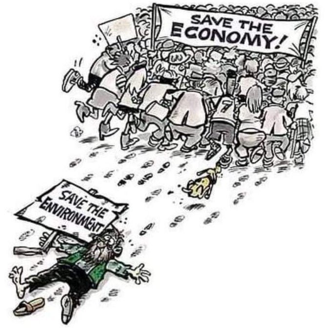 Considering it’s #Earthweek, maybe we could contemplate one of the primary drivers of the #ClimateEmergency and the world’s other environmental crises: magical thinking that believes an infinite growth #economy is possible on a finite planet.