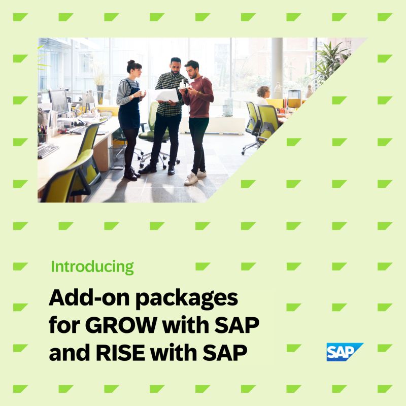 ✨ Discover how SAP add-on packages can help #finance, #supplychain and #HR professionals unlock new levels of value and efficiency with #RISEwithSAP and #GROWwithSAP. Check them out now:

RISE with SAP: imsap.co/6016b6NXy
GROW with SAP: imsap.co/6018b6NXK