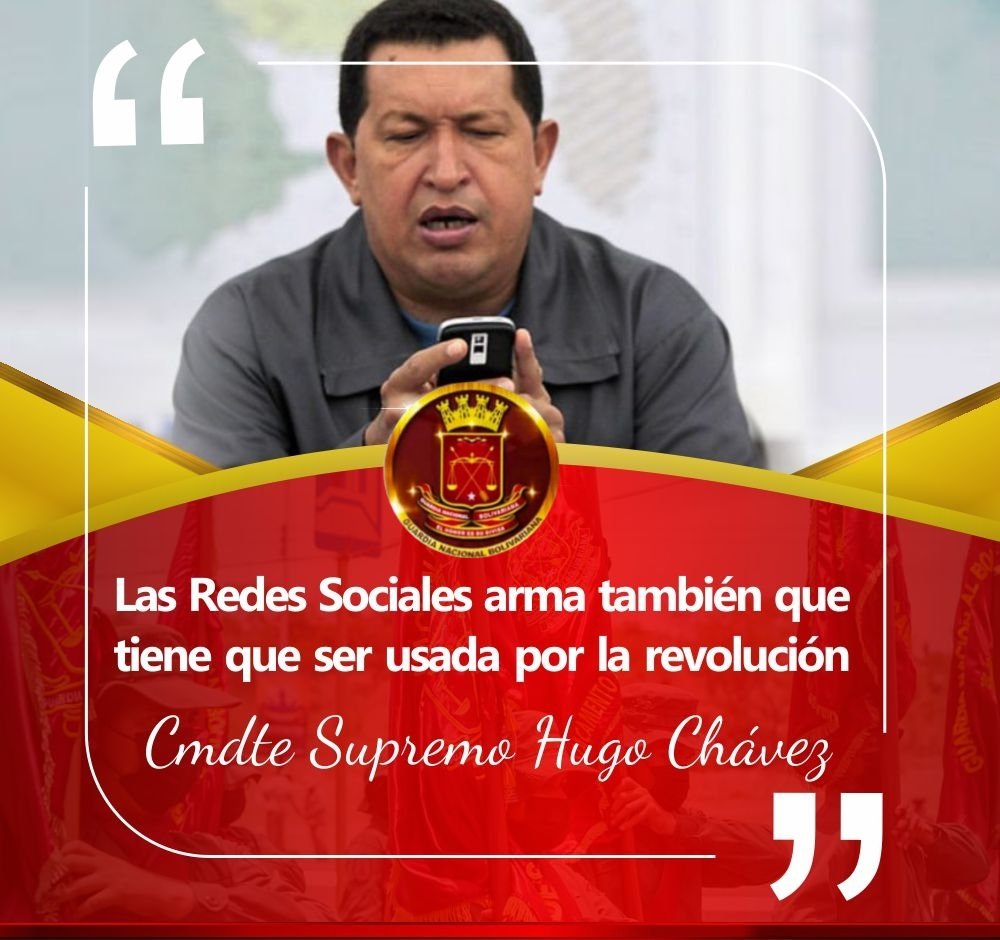 Siempre visionario, nuestro Comandante Supremo Hugo Chávez Frías. 📌

¡Somos garantes de la paz y el orden! 

🇻🇪