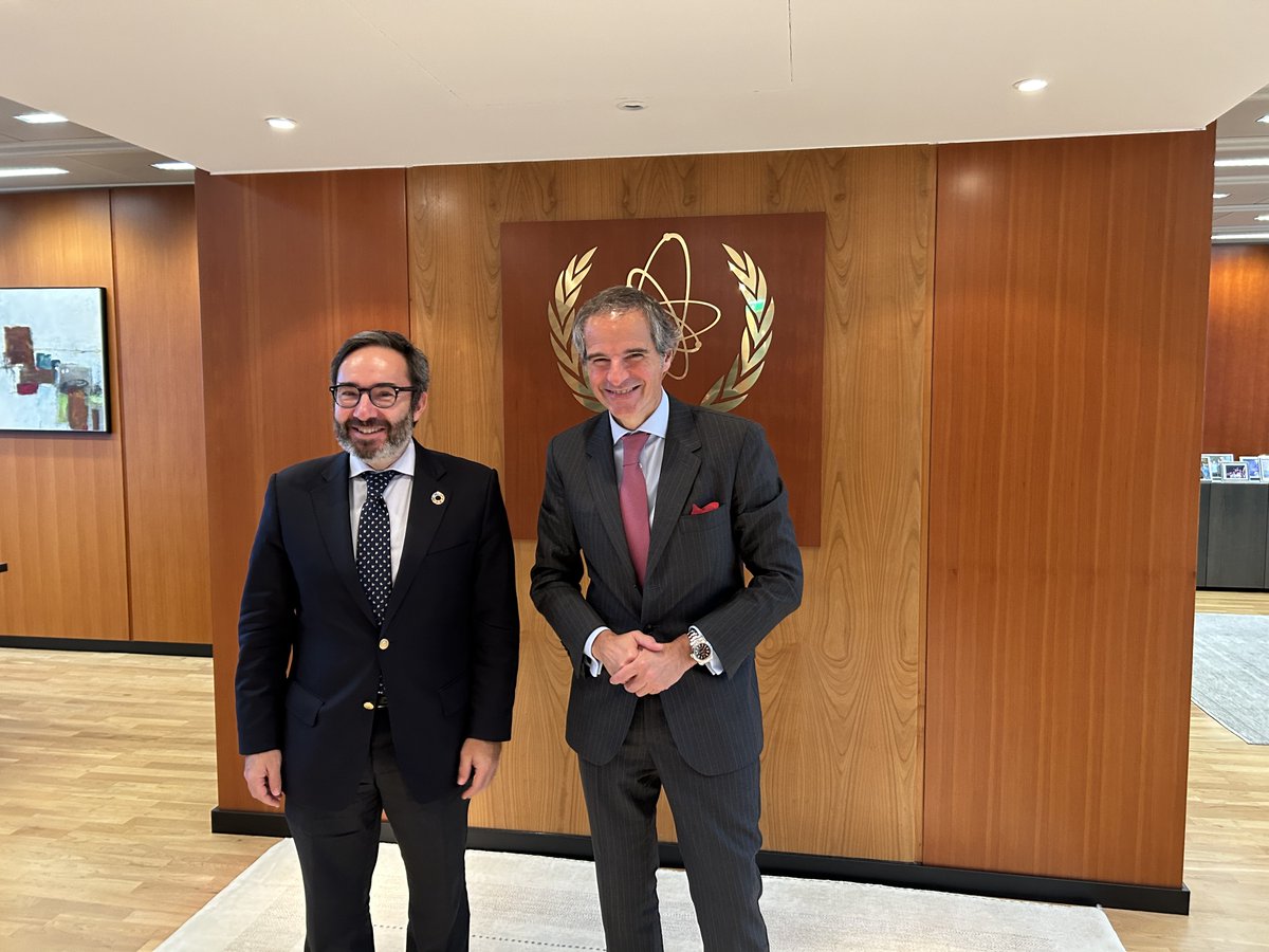 Had a great discussion with @iaeaorg DG @rafaelmgrossi about ways @UNOPS can support operations, especially in challenging situations such as Ukraine and Syria. Looking forward to potential projects in healthcare.