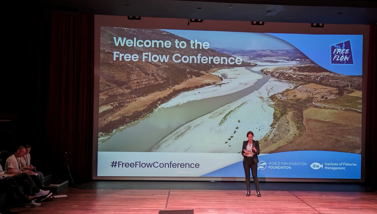 HuttonSEGS's tweet photo. How can the hydropower sector be supported to help remove barriers from across Europe’s river networks?

SEGS’s Esther Carmen (@EstherCarmen5) is at the #FreeFlowConference this week, presenting on this topic from the lens of nature-based solutions, with the @euMERLINproject. https://t.co/Ut4vUI3H1p