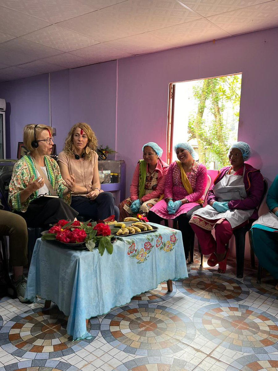 HeikkaRR's tweet photo. Meeting women entrepreneurs with @unwomennepal @NaistenPankki and @FCA_global Experienced how their work affects the whole communities. Impressed by the confidence, determination, energy and joy! https://t.co/BUpw2zOjME