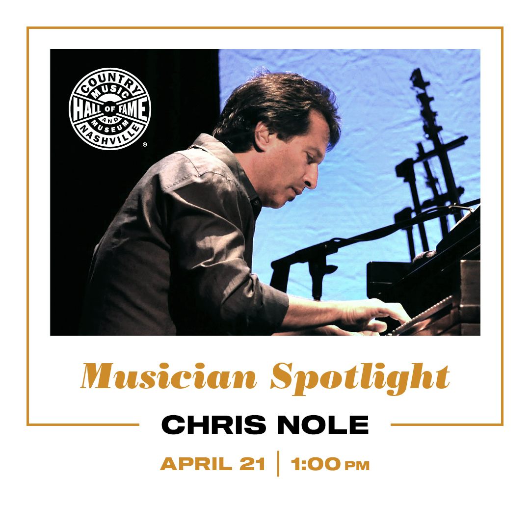 chrisnole's tweet photo. Join me THIS SUNDAY, April 21 at 1:00 p.m.! I'll be performing at the @OfficialCMHOF for a Musician Spotlight in the Ford Theater where I’ll play a few songs and talk about my career as a musician.
The Spotlight program is included with Museum admission:  https://t.co/xHHQKxtHuz https://t.co/wdPXUU5M4v