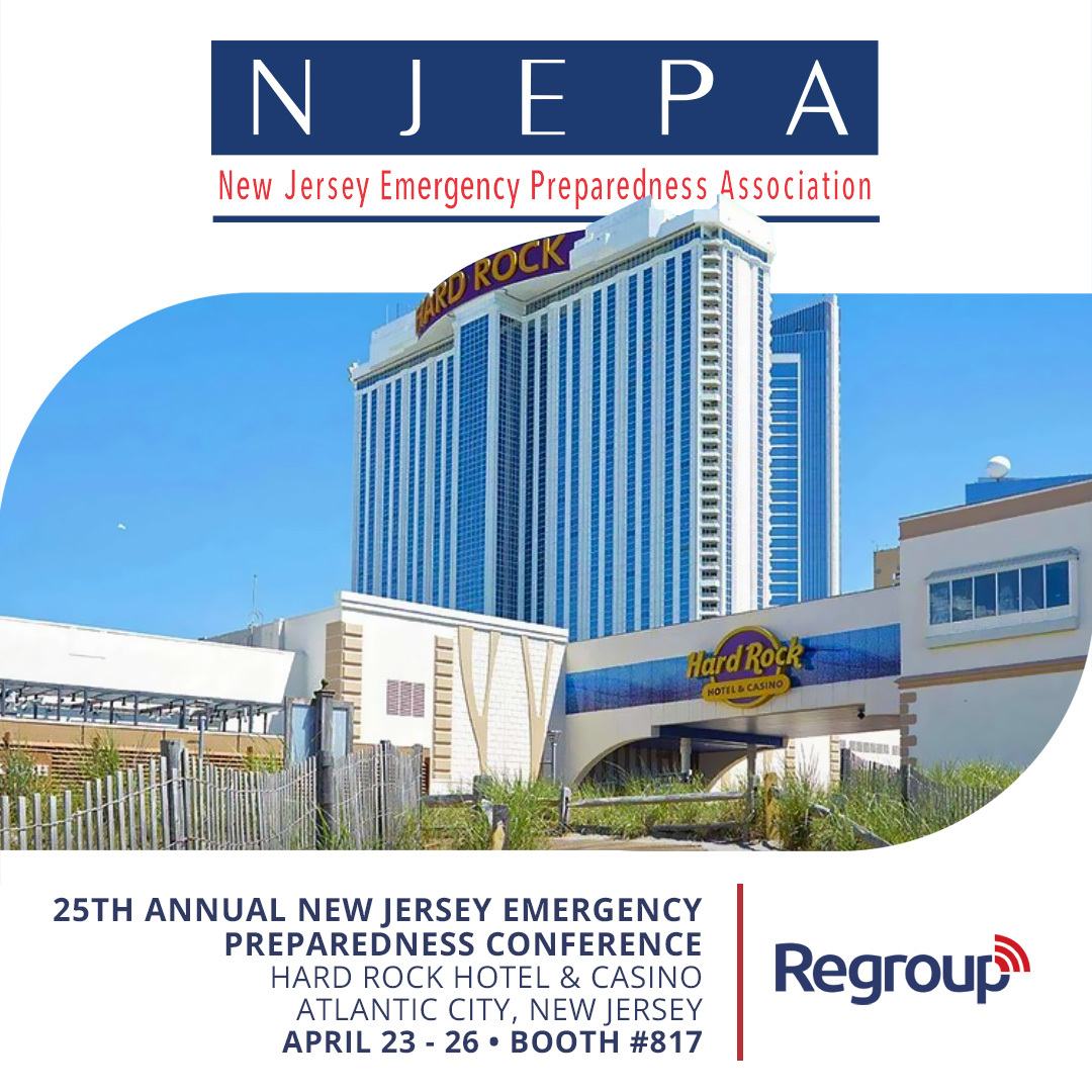 Excited for the 25th Annual New Jersey Emergency Preparedness Conference! Stop by our booth for valuable face-to-face discussions on enhancing communication within the first responder and emergency management community. #emergencymanagement #emergencypreparedness #NJEPA #Regroup
