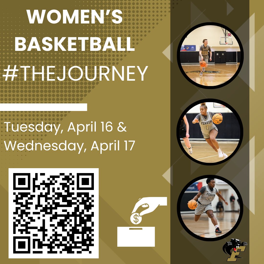 FerrumWBB's tweet photo. #TheJourney Giving Day starts today! Join us on our #TheJourney to Division Il and Conference Carolinas by supporting our Athletic Programs.

Make sure to select women’s basketball in the drop down designation box! 

https://t.co/GOWQ14m03x https://t.co/spoDYZU41I