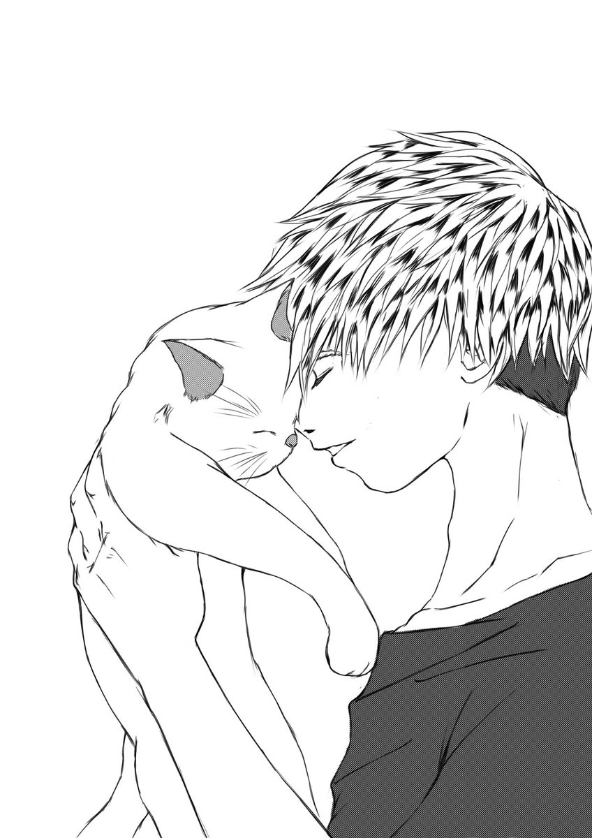 #男女の描き分け見せて
猫の日かなんかに描いたラクガキですが(=゜ω゜=)
分けれてますかね? 