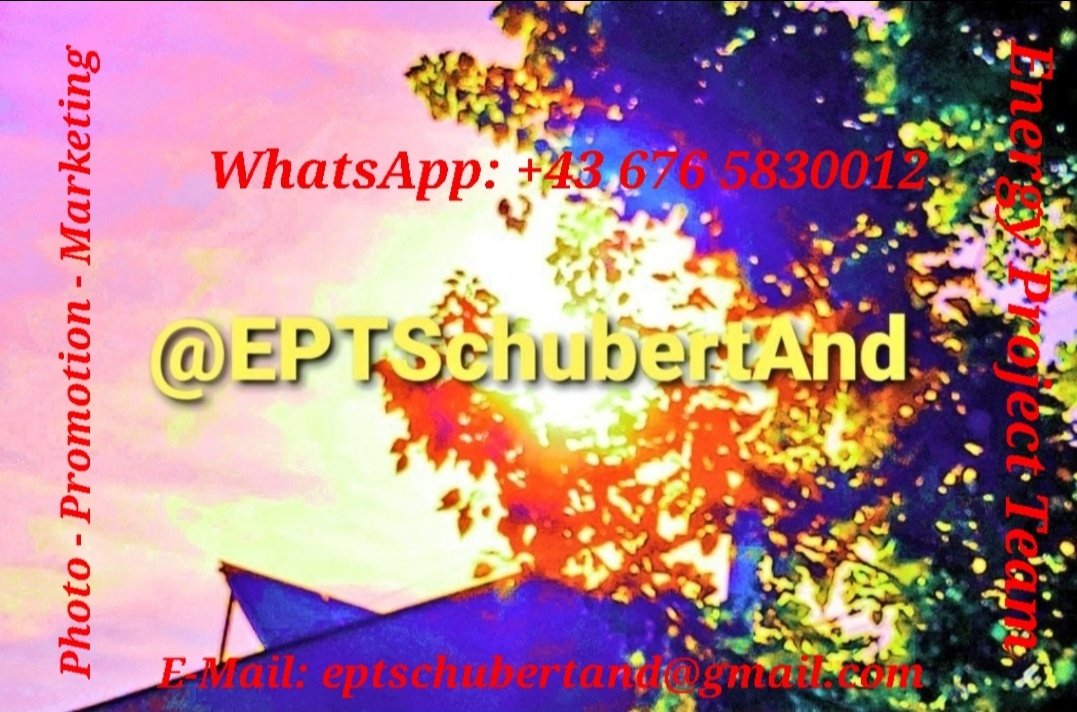 #EPTSchubertAnd📣 

➡#SocialMedia
➡️#MultilevelMarketing
#LowVoltage #PowerSupply
 🆕️#EPTProjects2024🆕️
#Wien #vienna #Österreich
#Europe #International

🌞#EPTWeather🌞
💡#EPTforProjects💡
🔋#EPTforAutark🔋

📣#EnergyProjectTeam📣
Contact📲 & 📧:
wix.to/7EAdBqc?ref=m_…