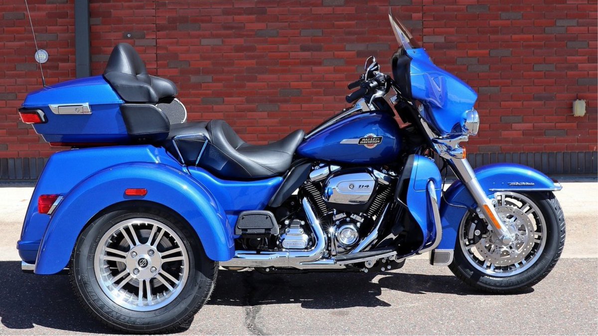 2024 Harley Davidson Tri Glide® Ultra ready for extended touring with ample torque, head turning styling, infotainment, and generous cargo capacity. Make it yours (855) 754-2323. 

#ChopperExchange #HarleyDavidson #TriGlideUltra #TriGlide #TwoWheels #OpenRoad #AmericanBiker