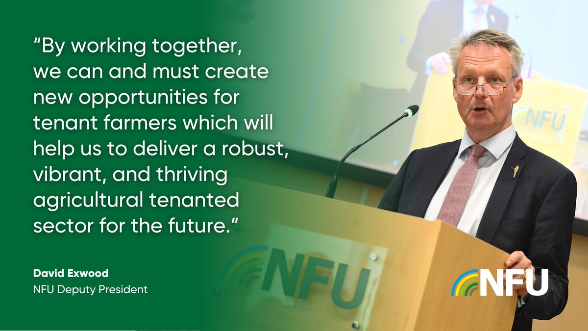 NFU Deputy President David Exwood (@DavidatWestons) closes this year's NFU Tenant Farmers’ Conference by thanking speakers and members. #NFUTFC24
