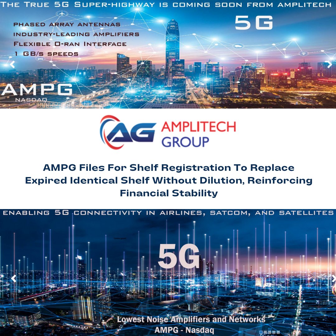 $AMPG @AmpliTechAMPG @AmplitechIr AMPG Files For Shelf Registration To Replace Expired Identical Shelf Without Dilution, Reinforcing Financial Stability - Press Release: tinyurl.com/ampgapril16 #NASDAQ #SATCOM #Telecommunication #AMPG #AmpliTech #PressRelease #PrismMediaWire…