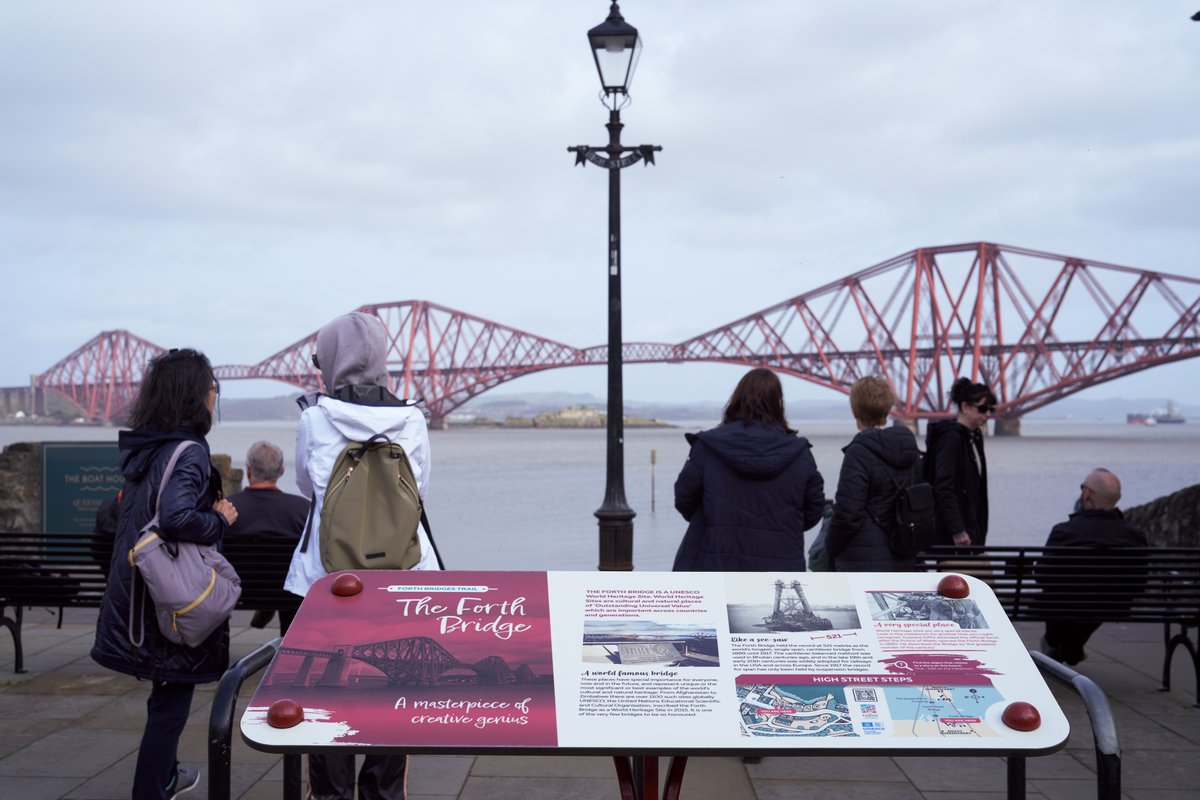 New stops on the Forth Bridges Trail have been unveiled for #WorldHeritageDay.
fife.gov.uk/news/2024/new-… #ForthBridges