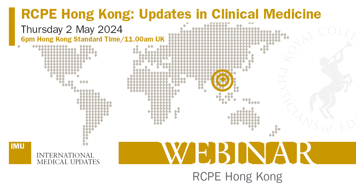 At RCPE Hong Kong: Updates in Clinical Medicine Prof Man Fung Yuen will discuss Progress and Novel Treatment for Chronic Hepatitis B Infection. More info here: tinyurl.com/4f532we4