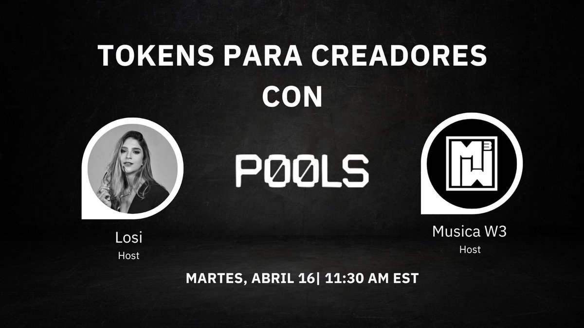 See you all in one hour🫡 creator tokens are one of the best ways to grow, track, and engage with your community 👀 Come ask questions, and learn more about them in today’s session with @Musica_W3 & @p00ls_ Reminder below👇🏼