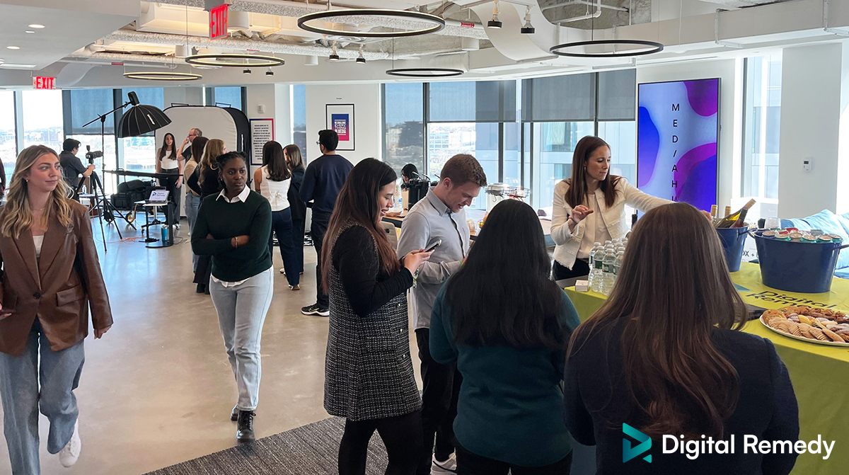 Last week, we had a wonderful time visiting the #Mediahub office in Boston. Thank you to everyone who stopped by to meet our team and learn about our #ConvergedTV solution—and to @BostonHeadshot for an amazing photo session! #DigitalRemedy #PerformanceMarketing #AgencyPartner