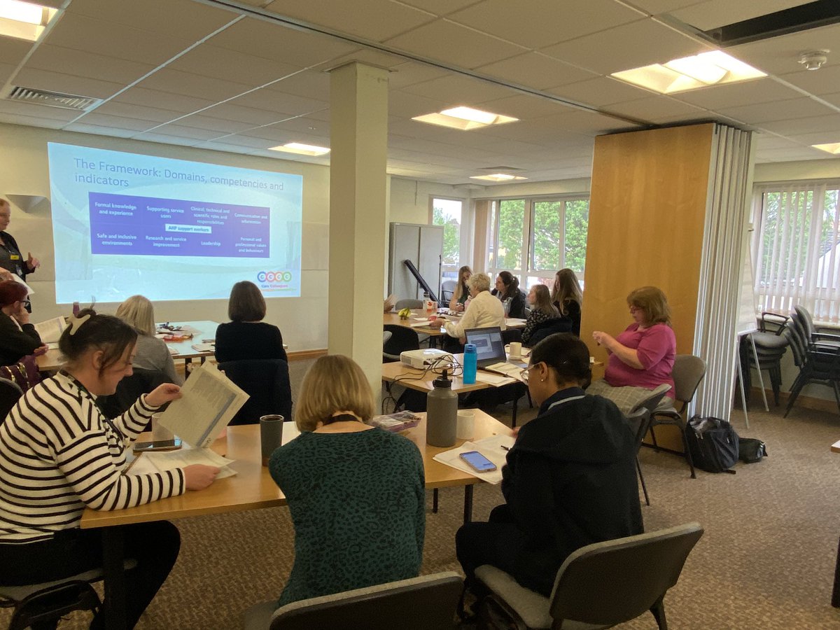 Celebrating and learning together as we launch the AHP support workers framework and competencies in WHT speech and language therapy <a href="/SpeechWalsall/">Walsall Speech Therapy</a> <a href="/ROSulAHPWalsall/">Rebecca O'Sullivan</a> <a href="/Kelly_306/">Kelly Geffen MBA MSc RN QN 💙</a> <a href="/whtCommQuality/">wht.Community Quality Team</a> <a href="/RCSLT/">RCSLT 💙</a>