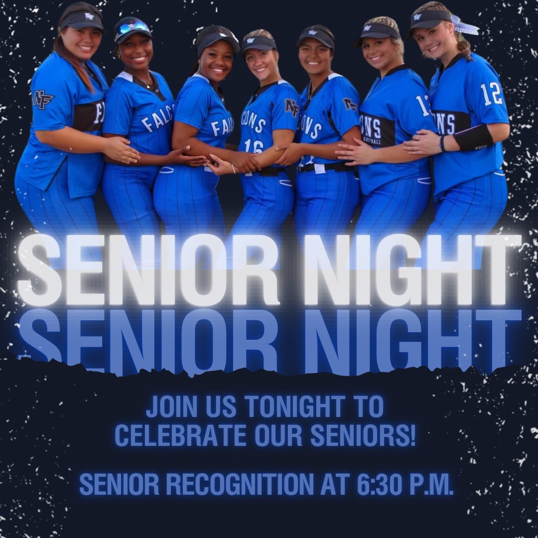 NFSoftball2's tweet photo. 🖤💙Tonight is the Night 💙🖤 
Join us as we celebrate our Senior Class of 2024 tonight at our last home game of the season!! @CoachGarnerNFHS @taylor_jeffs @CoachDiaville @NFHS_TrueNorth @ForneyAthletics https://t.co/lWhcktixA0