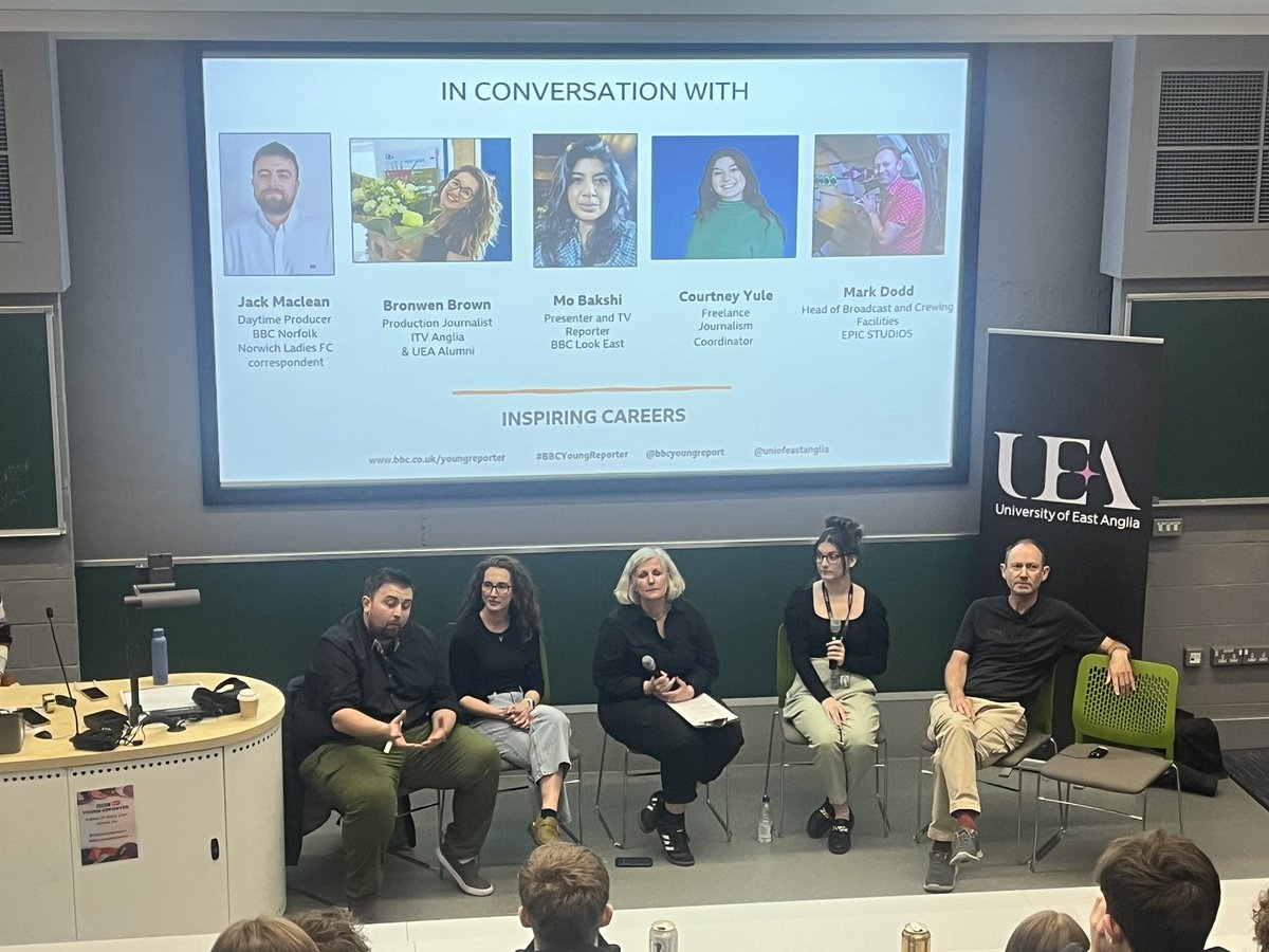 Huge thanks to @BBCYoungReport and @uniofeastanglia for hosting a fantastic day of media industry insight and advice. It’s been brilliant 👏🎬