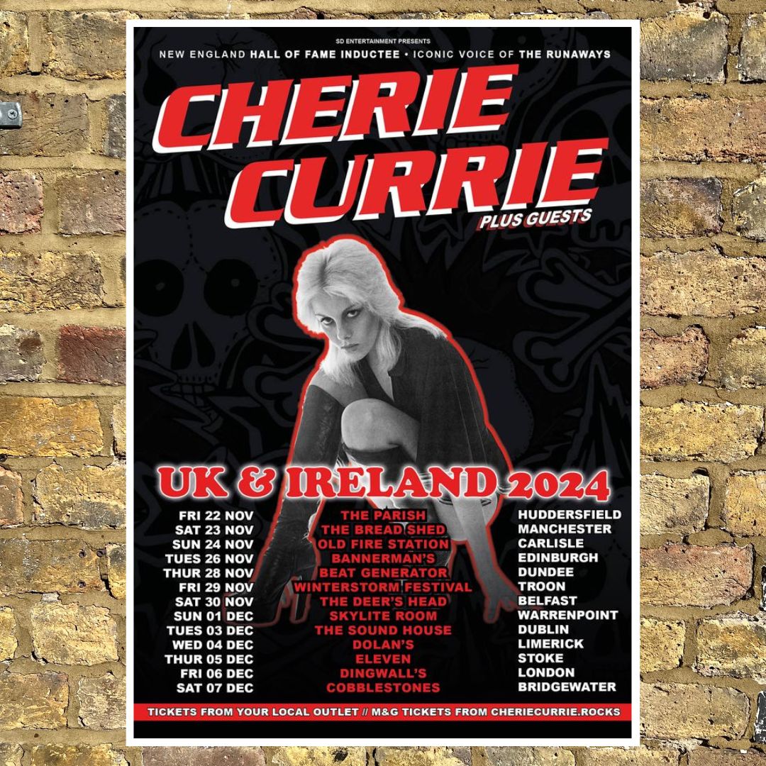 ☎ Cherie Currie, the legendary frontwoman of <a href="/TheRunaways/">The Runaways</a>, is going on tour in November and she'll grace our stage on Dec 6th - this is going to be one for the record ☎

🎟 ON SALE NOW: axs.com/uk/artists/111…