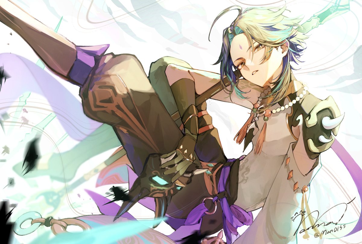 Man015s's tweet image. 間に合った！おめでとう；； 
#魈 #Xiao #魈生誕祭2024 #GenshinImpact