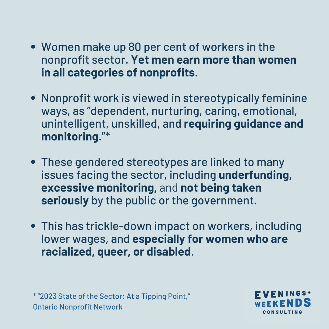 April 16 is #EqualPayDay. It symbolizes how far into 2024 the average woman must work just to earn what the average man did in 2023. 

In nonprofits, this pay gap is especially glaring. Women are 80% of all nonprofit workers, yet men earn more in every category of the sector.