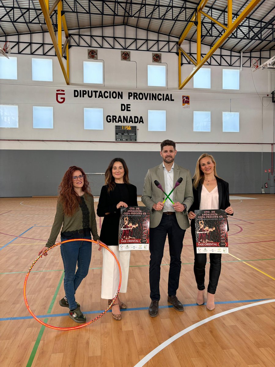 🤸🏻‍♀️ ¡La Ciudad Deportiva de Diputación acogerá el Sector Oriental de Gimnasia Rítmica de la Precopa y Copa de Andalucía los días 20 y 21 de abril! 🙌🏼 ℹ️ En la competición participarán más de 900 gimnastas de las provincias de Granada, Málaga, Almería y Jaén.