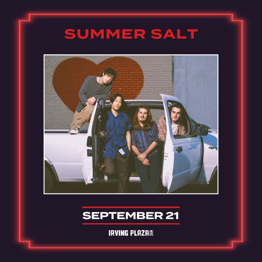 JUST ANNOUNCED 🍒 @SummerSaltATX - Driving Back to Hawaii Fall Tour - With Will Paquin & @minitreesband - Saturday, September 21st! 🎫 Presale | Wed | 10am | Code: RIFF 🎫 On Sale | Fri | 10am 🎫 livemu.sc/3VVQUIg