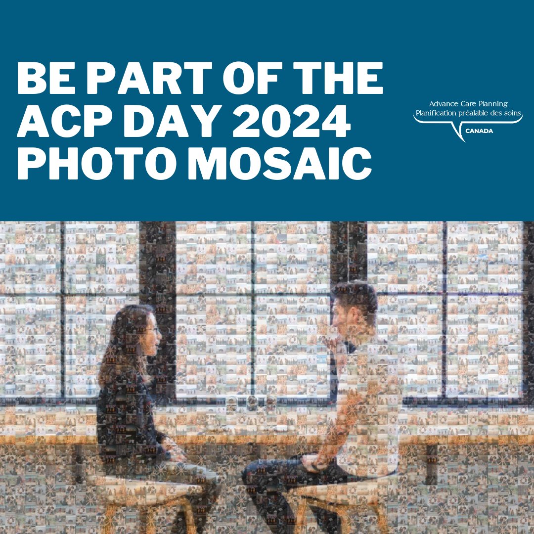 Be a part of a special 'If not you, who?' themed Photo Mosaic by sending us a photo of either yourself, your “who”, or the two of you together to info@advancecareplanning.ca by April 26, 2024. #ACPDay2024 #PhotoMosaic #AdvanceCarePlanning #ACPinCanada #HealthCare #Canada