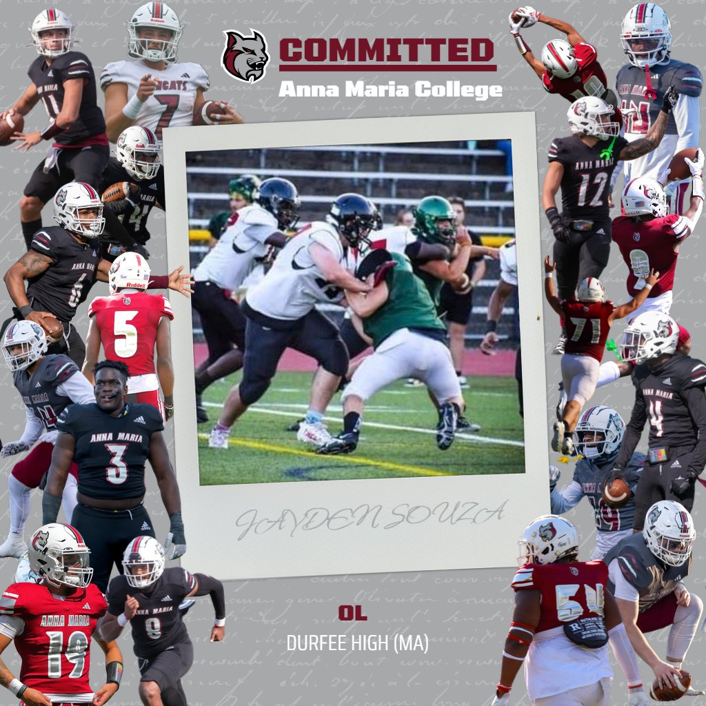 58Jayyy's tweet photo. This morning I'm blessed to announce I will be continuing my academic and athletic career at Anna Maria college #amcat I'm thankful for my coaching staff at durfee for these last 4 years @FBCoachTJBrown . I'm excited to compete for these next 4 years. 
@CoachRConrad https://t.co/lKLLCa5QUY