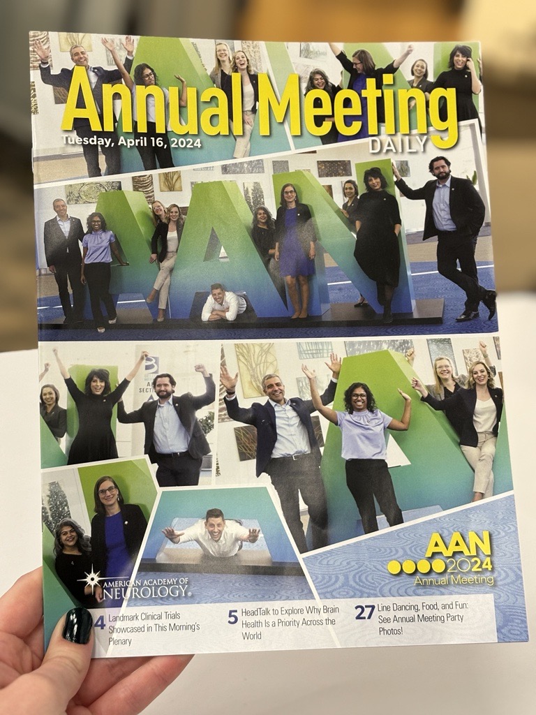 Find key events and catch up on yesterday's highlights with today's Annual Meeting Daily! bit.ly/4aX75JG #AANAM #Neurology