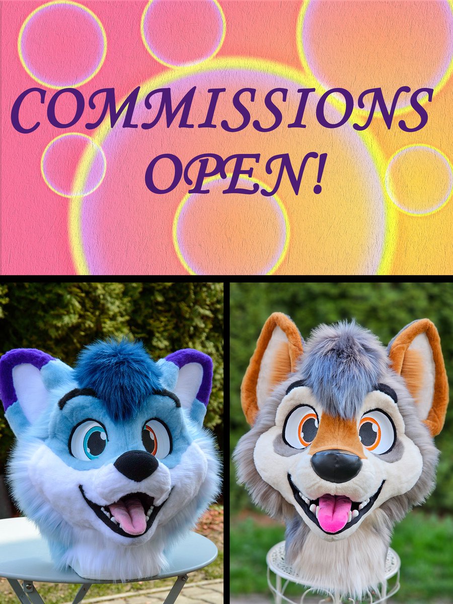 🟣 COMMISSIONS OPEN! 🟣 I am opening slots for fursuit commissions. 🔔 Prices and terms of service (please read TOS before applying): drive.google.com/file/d/1g1DV8C… 📝 Apply form: forms.gle/ostNE1x5M2E7bV… (closing on May 1st) Sharing is appreciated 💜