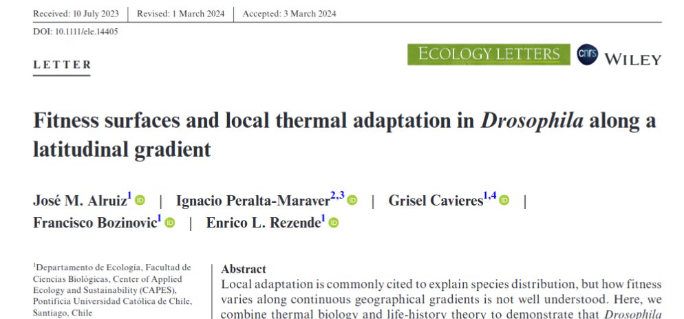 SegoviaCortes's tweet photo. Fitness surfaces and local thermal adaptation in Drosophila along a latitudinal gradient - Alruiz - 2024 - Ecology Letters - Wiley Online Library https://t.co/reLajgxh1q 
@griselcav @NaturaUdec https://t.co/G5W0jt2Bdb