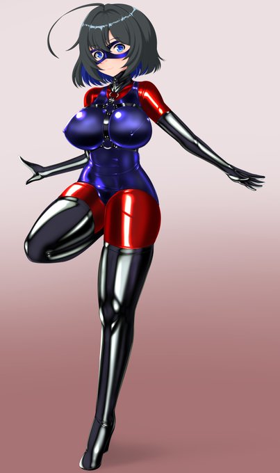 オリジナルぴっちりマスクドスク水ちゃん
C級ヒーローとかにいそうな感じ 