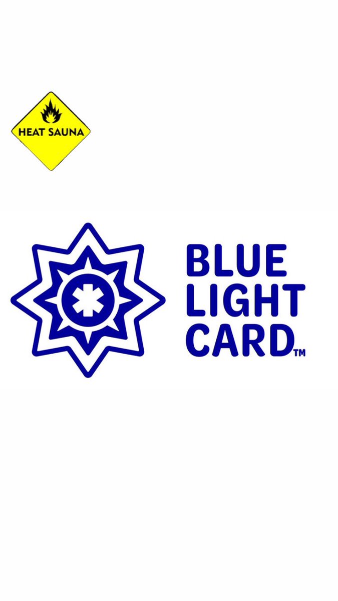 heatsauna's tweet photo. Saturday night special for all of those who hold a valid Blue Light Card, 50% off entry! #HeatSauna #Stockport #BlueLightCard #April20th #8Pound https://t.co/Glo1WSLp4E