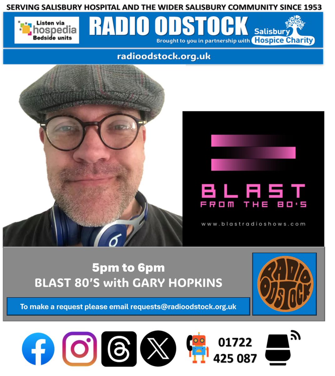 It's his favourites tonight and Gary could be heard singing loudly as he crossed the Channel! 🚣‍♀️
Listen from 5pm at radioodstock.org.uk
#salisbury #iow #blastfromthepast #80smusic