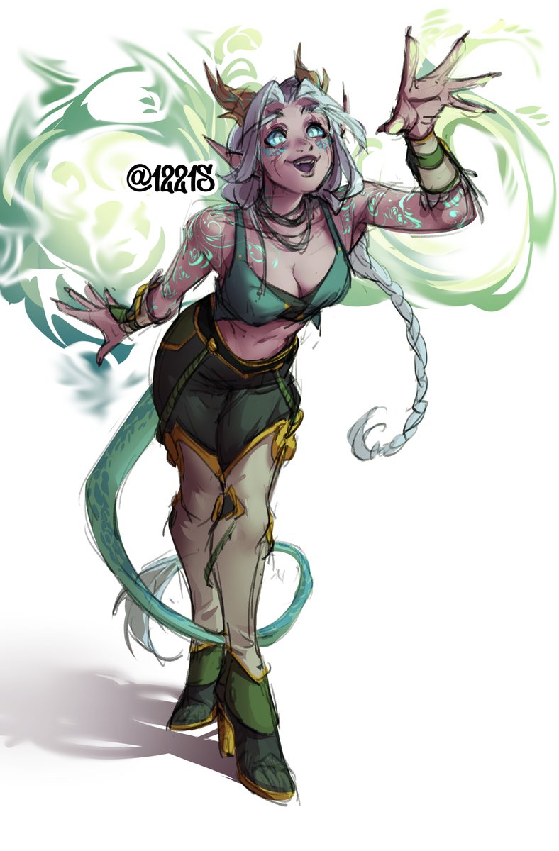 I am obsessed with this piece Shunned, <a href="/_1221s_/">1221s</a>  , did of my sweet dreamer Alythadora Jadewind - the essence of whimsy is perfect!! So grateful to have had a chance to commission them again!