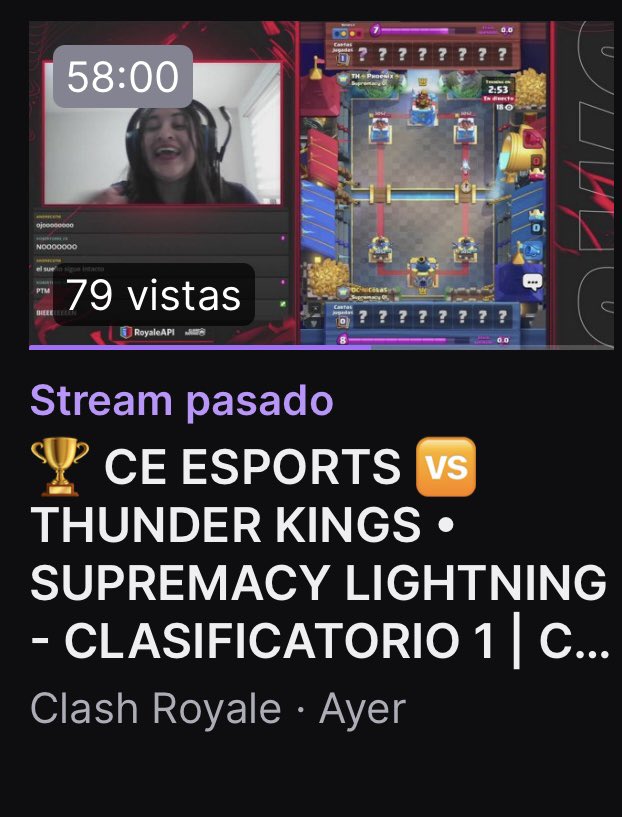 Ayer casteé por primera vez en la @CR_Supremacy y quería agradecer a los salserosos de @Recameca y a @kevincito_CR que un día antes estuvimos 3 horas modelando mi OBS y me lo enseñaron a usar 🤘🏼.