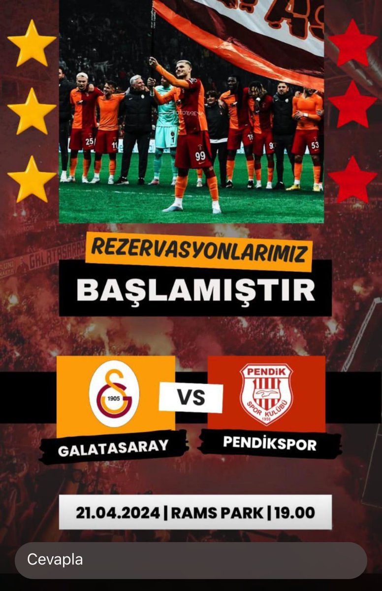 ⚽️ Galatasaray - Pendikspor
🏟 İstenilen Tribün ve Adette Bilet temin Edilir
  
📍DM 

📌ᴛᴡɪᴛᴛᴇʀ'ᴅᴇ 𝟷𝟸. sᴇɴᴇᴍɪᴢ 📌

❗ɢᴜ̈ᴠᴇɴɪɴ ᴛᴇᴋ ᴀᴅʀᴇsɪɴɪᴢ 💯

#kombinedevir #biletdevir  #bilet #biletdevret #kombinedevret #kombinetransfer  #biletarıyorum #Galatasaray #gs