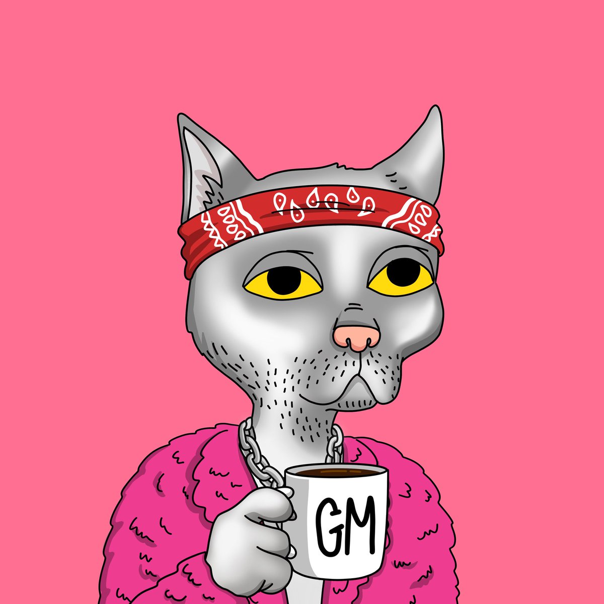 clarenceturing's tweet photo. GM ☀️

No PFP collection out there does PINK with street swag like the Gutter 💪🏼💖 $gang https://t.co/ankzyGJBHQ