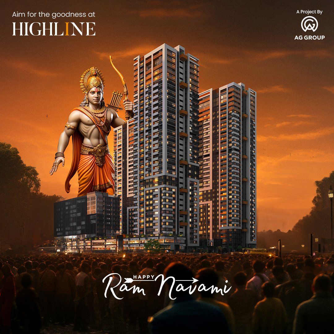 As we mark this special occasion, let us reflect on the values of love, unity, and humility that Lord Rama exemplified. Wishing you all a blessed and joyous Ram Navami!  

#RamNavami2024 #RamNavami #LordRama #JaiShreeRam #Ram #Festival #RealEstate #AGGroup