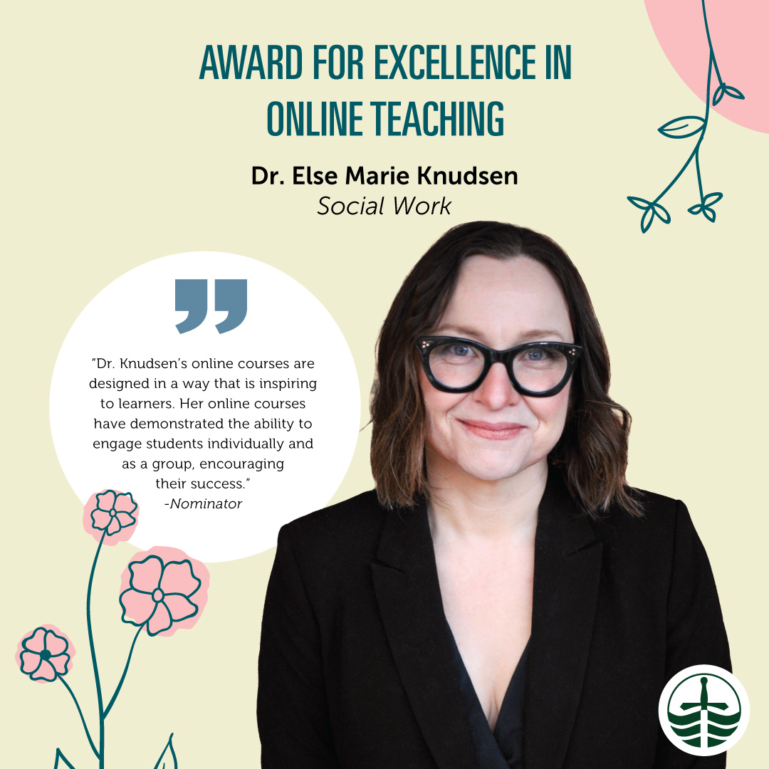 Congratulations, Dr. Else Marie Knudsen, recipient of the 2024 Award for Excellence in Online Teaching!🎉 @TrentUniversity @TrentUDurham trentu.ca/teaching/award…