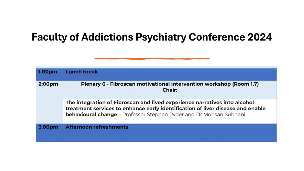 Please join us on the 2nd and 3rd of May at the @rcpsychAddFac annual meeting hosted by @rcpsych Registration link: shorturl.at/jkSX2 @drraja_ @esbra_society @ISBRAComm @DrElePalma @drkatyajones @basl_events @AlcoholChangeUK @BPSOfficial @KLIFAD_research