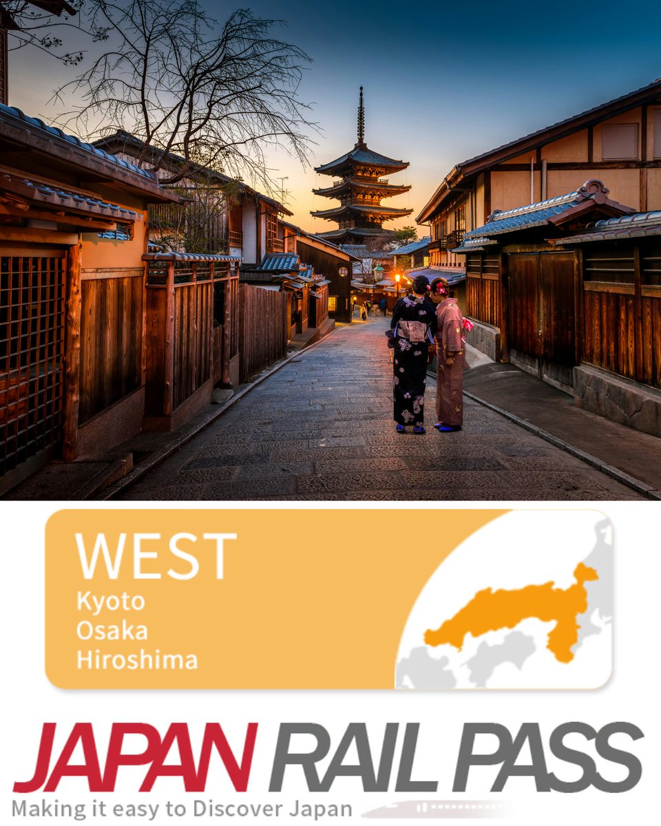 Headed to Kansai? Discover Western Japan 🇯🇵 with the JR West area rail 🚈 pass! 🤙

👉 jtbusa.com/Honolulu

#travel #jrpass #japanrailpass #railpass #japan #visitjapan #kansai #visitkansai #visitkyoto #visitosaka #visithiroshima