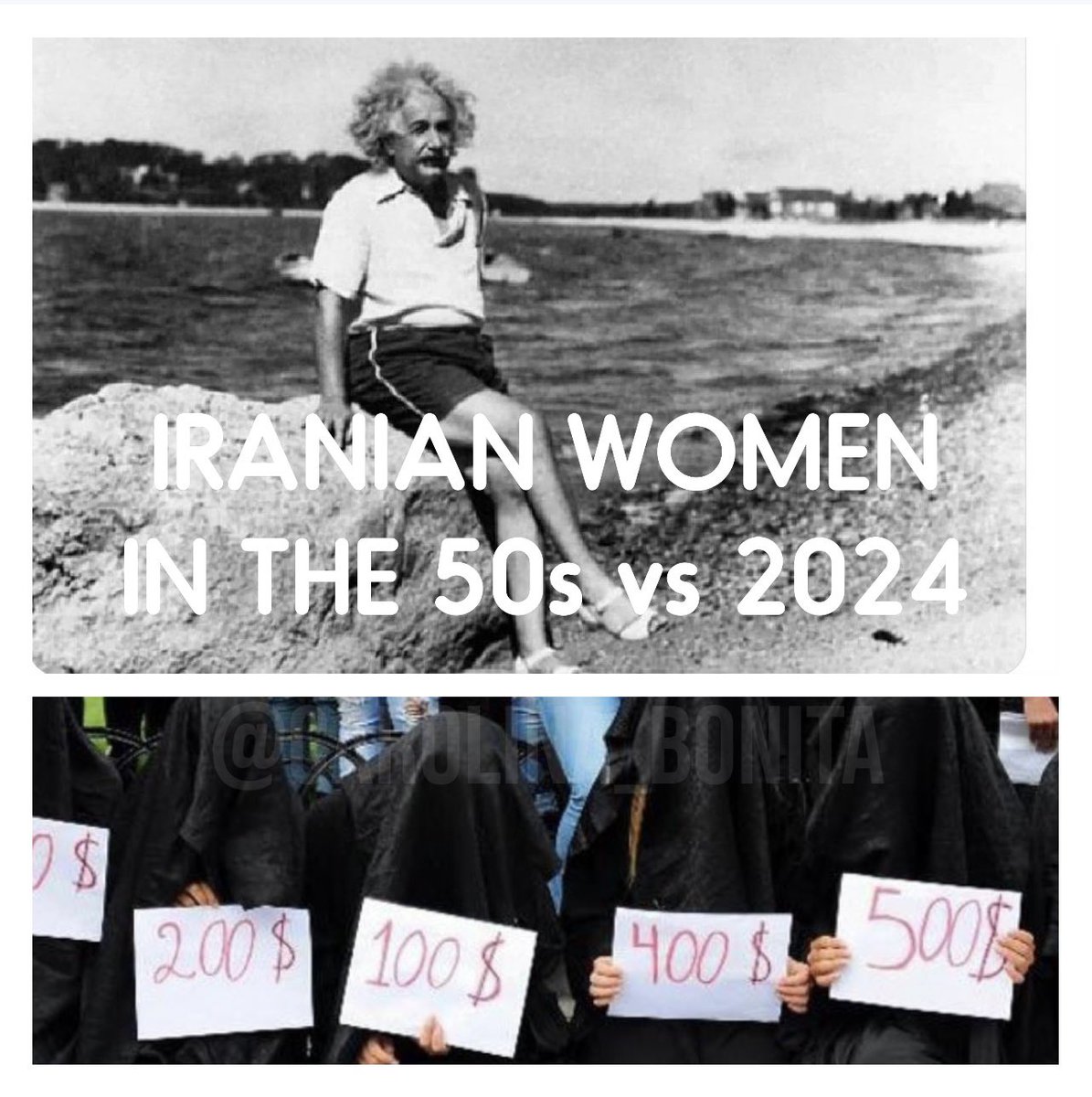 Iran has come a long way in women’s human rights. 🤦🏻‍♀️ Cover them up!😁😂