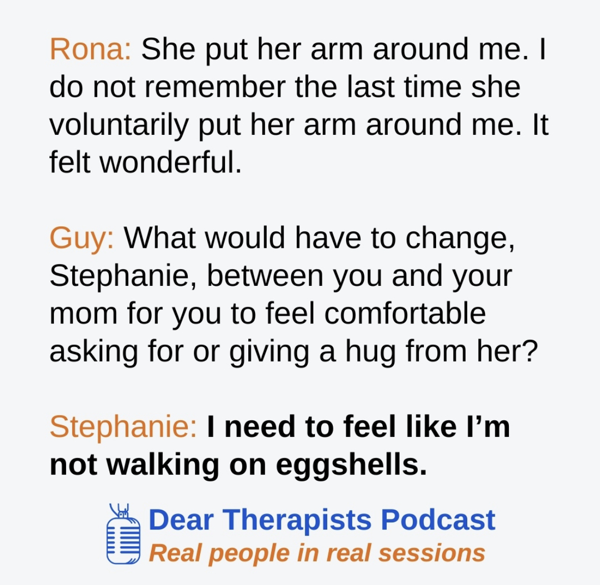 Can you heal a longstanding mother-daughter conflict? 

In this #DearTherapists episode, we’re with Stephanie and her mom, Rona, who hasn’t forgiven her daughter for something that happened 25 years ago. 

Don’t miss this emotional episode ➡️ bit.ly/3vIoQxt