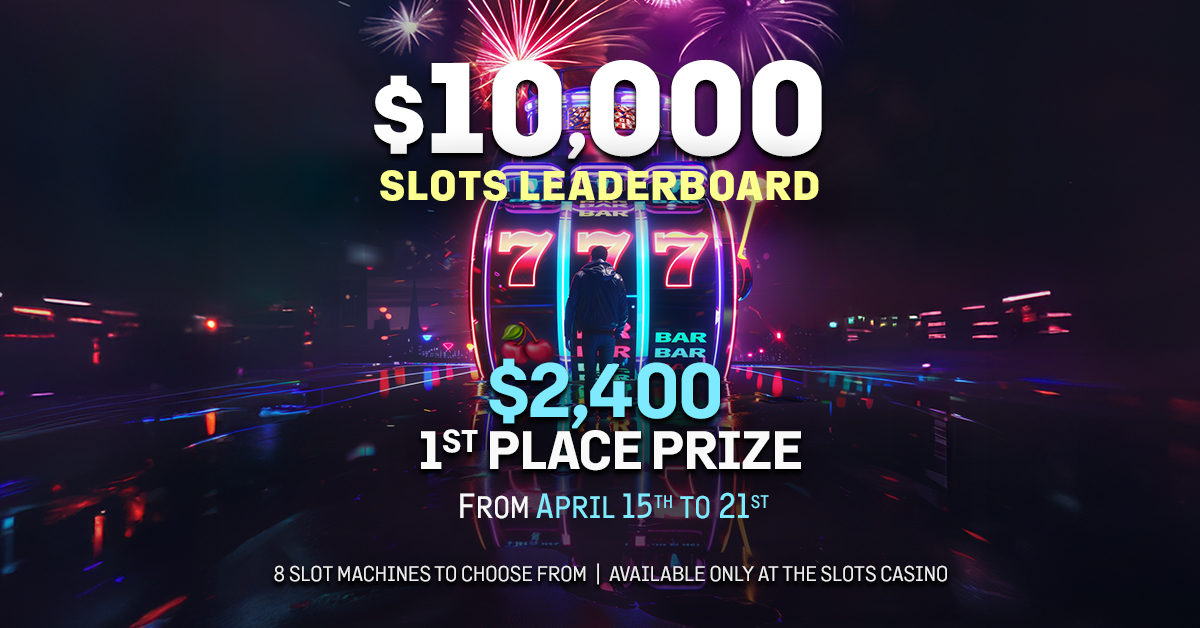 Hit the jackpot with our $10,000 Slots Leaderboard! 🎰

Dive into the excitement with 8 slot machines to choose from! The top prize? A whopping $2,400!

Will you spin your way to victory? 🤩
